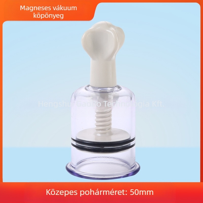 Cupping készülék – kézzel forgatható kivitel, egy darab kupa, vákuum-negatív nyomás, mágneses terápia, üveggel nem készült kivitel, a hagyományos kínai gyógyászat számára