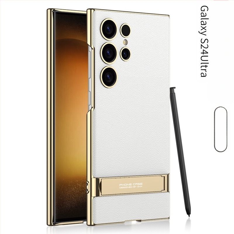 Samsung S24 Ultra telefontok tartóval – ütésálló, PC anyagú, injektált öntési konstrukció