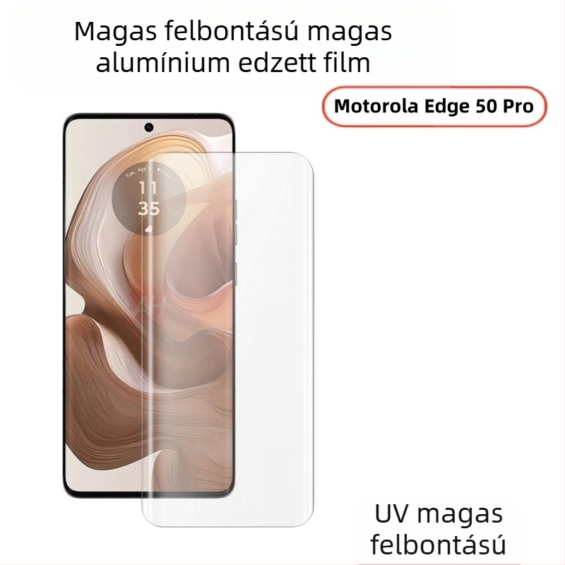 Elülső edzett üveg kijelzővédő Motorola Edge50 Pro számára — matt felület, kékfény védelem, ujjlenyomat-mentes, porálló