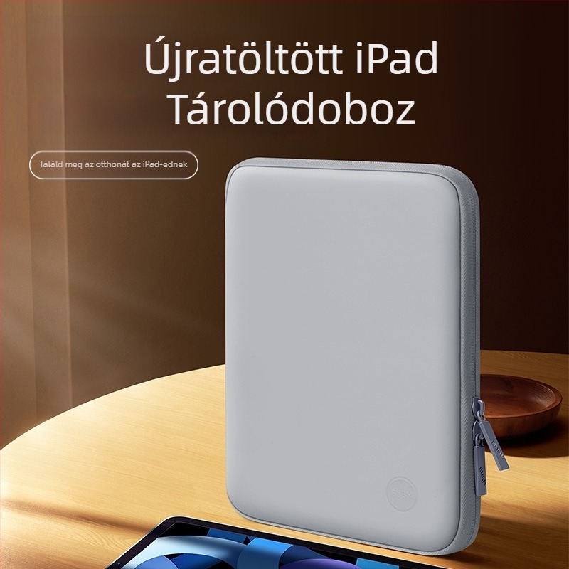 iPad tablet tok, PU anyag, lélegző és vízálló, poliészter bélés, városi egyszerű stílus
