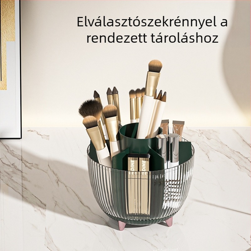 Forgó kozmetikai tároló doboz fedéllel, 18L, modell 903, PP+PET