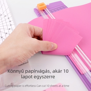 ZEQUAN papírvágó, csúszó kivitel, kétirányú vágás, modell 810, műanyag