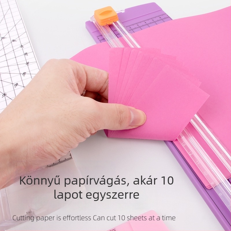 ZEQUAN papírvágó, csúszó kivitel, kétirányú vágás, modell 810, műanyag