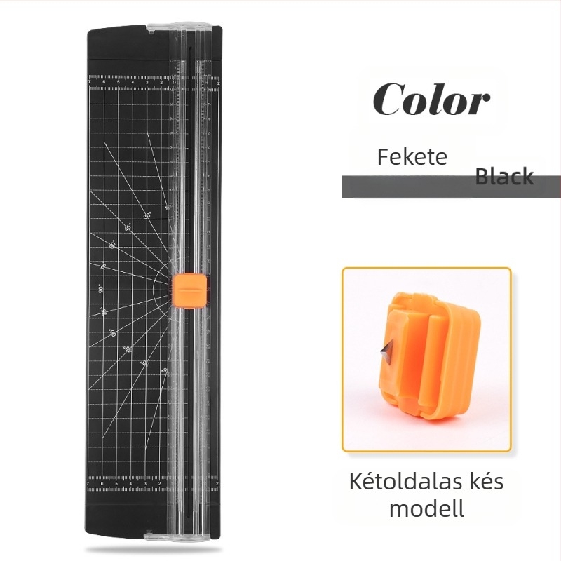 ZEQUAN papírvágó, csúszó kivitel, kétirányú vágás, modell 810, műanyag