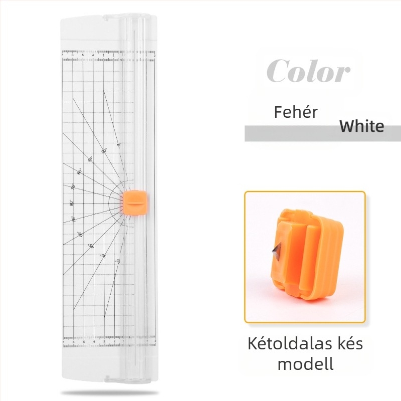 ZEQUAN papírvágó, csúszó kivitel, kétirányú vágás, modell 810, műanyag