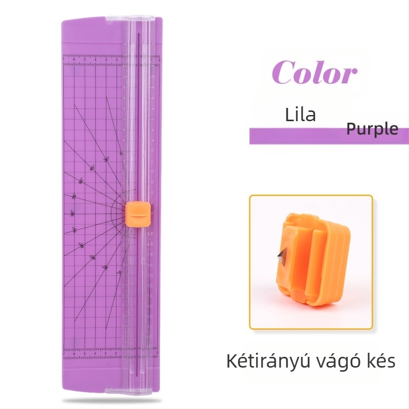 ZEQUAN papírvágó, csúszó kivitel, kétirányú vágás, modell 810, műanyag