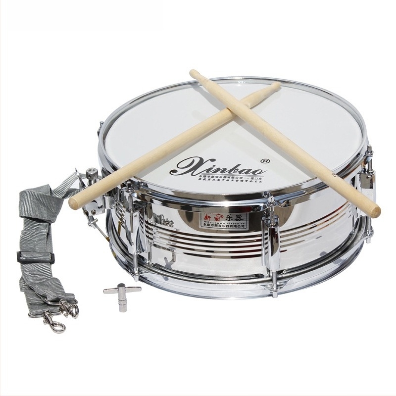 Rozsdamentes acél snare dob New Treasure márciusbanda számára, Zhejiang eredetű