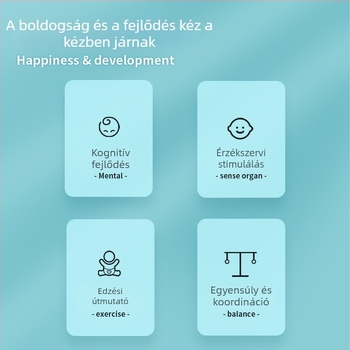 Orff-stílusú fa csörgő gyermekeknek, 13 haranggal