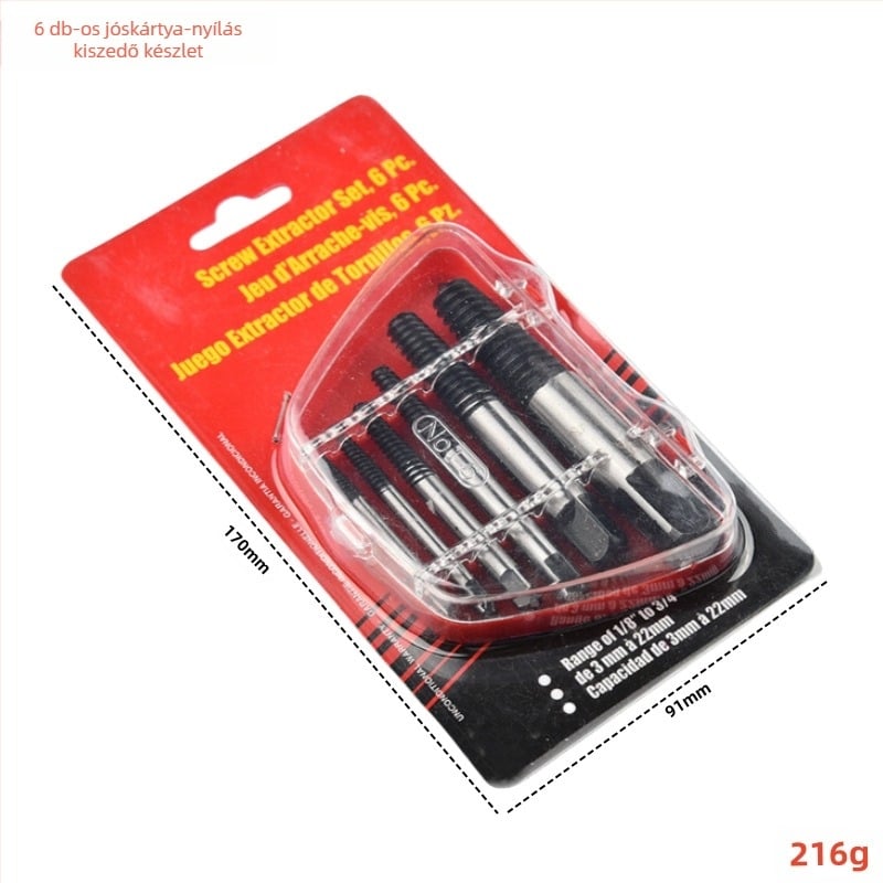 Törött csavarok kiszedője csaptelekhez és vízvezetékekhez – Xinmutian, szénacél