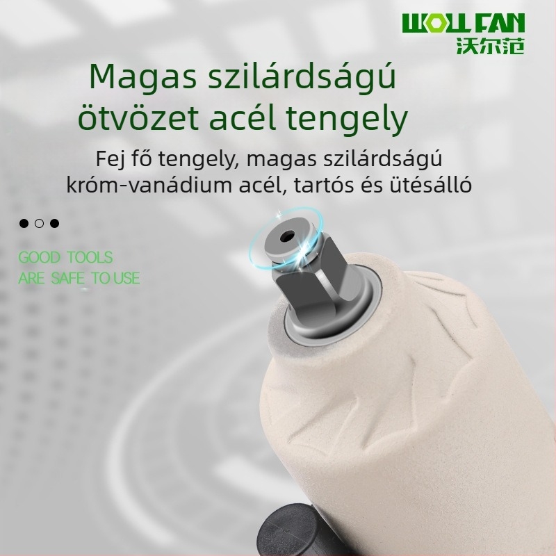 Ipari osztályú 1/2 hüvelykes pneumatikus csavarkulcs készlet, nagy nyomatékkal