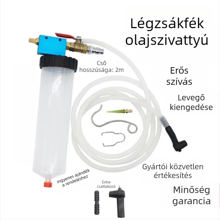 Pneumatikus fékfolyadék cserélő gép – autókhoz töltő- és ürítő eszköz
