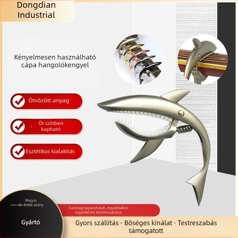 Shark kapó nyugati húros hangszerekhez – kiegészítő gitárhoz és elektronikus orgonához