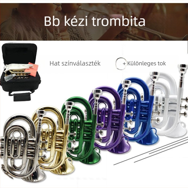 Trombita, Drop B hangolás, lakkozott arany felület, Modell 01