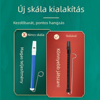 Fuvola csúszó mechanizmussal, egyedi kivitel, dobozos csomagolás, hangszerhez