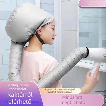 Otthoni használatra való hajszárító sapka — fejkendő-stílusú sapka, forró levegővel történő szárítás a hajápolásra, stylingra és kezelésre, alkalmas dauerolt és festett hajra