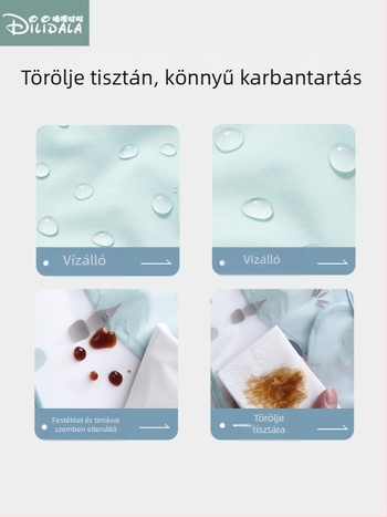 Baba vízálló etető kötény hosszú ujjú, rajzfilm mintázat, poliészter TPU, 2025 tavasz.