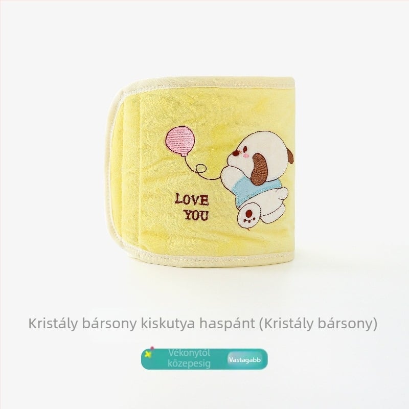 Újszülöttek hasvédő kendő – pamut quiltelt fleece anyagból, DoDojami/Doodle Jamie márka, 0–12 hónapos korosztály