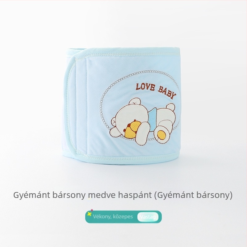 Újszülöttek hasvédő kendő – pamut quiltelt fleece anyagból, DoDojami/Doodle Jamie márka, 0–12 hónapos korosztály