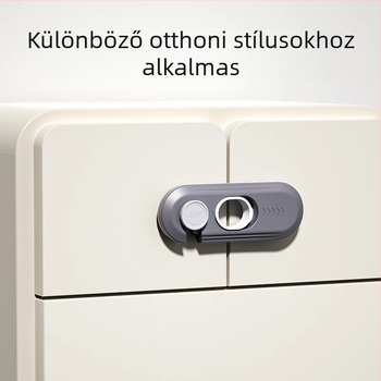 Gyermekbiztonsági zár szekrényekhez és ablakokhoz, Modell X-5, ABS műanyag, Levy Poetry, alkalmazás: szekrények és ablakok, stílus modern egyszerű