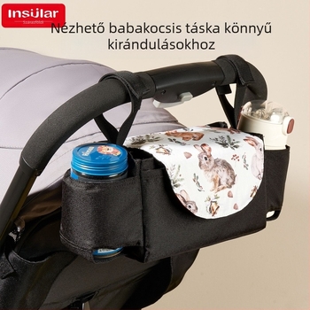 Babakocsi akasztós táska – szervező, 100% poliészter, márka Insular/inxiuli, származás Ningbo