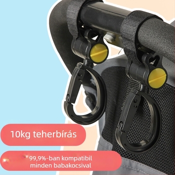 Babakocsi kampó - ABS anyag, Three Dads márka, tároló kiegészítő babák számára
