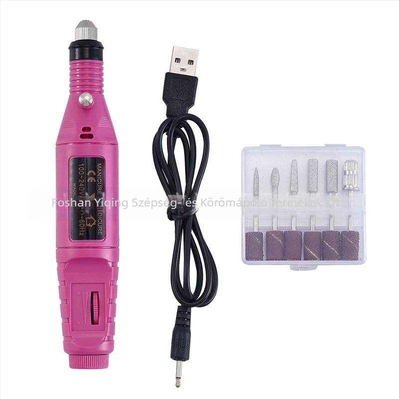 USB toll-stílusú körömcsiszoló, modell YQ-100, Guangzhou-ban gyártva, 157 g