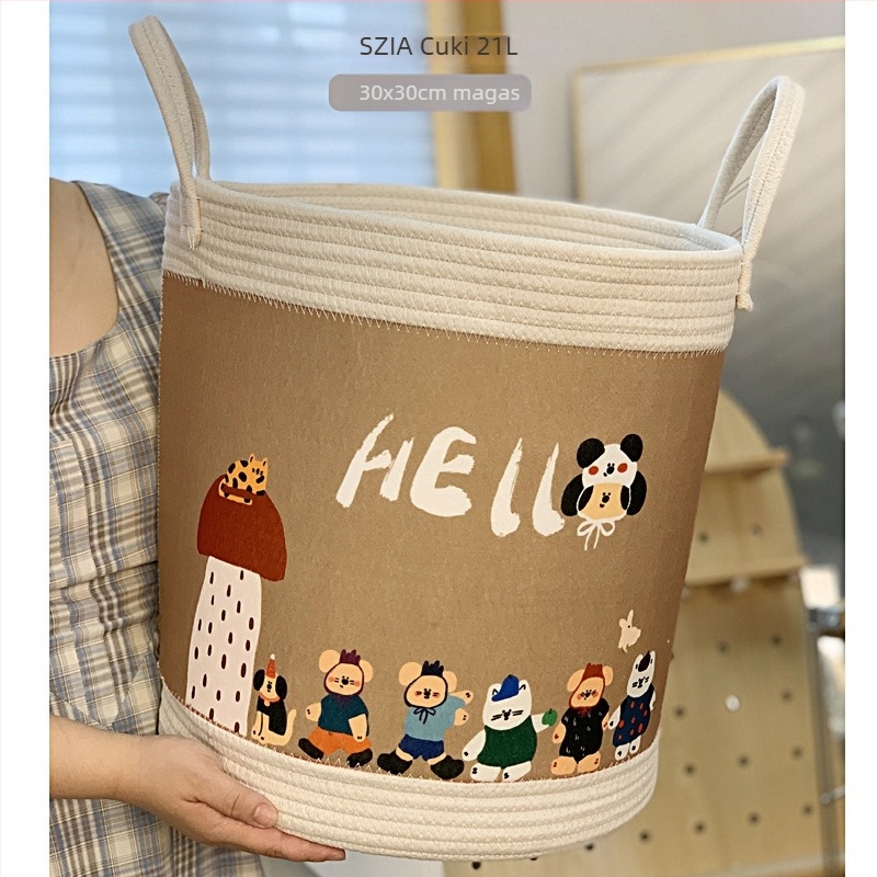 Textil tárolóláda gyerekeknek asztali tároláshoz, rajzfilmszerű stílus, 1 kg, Nayi Liangpin