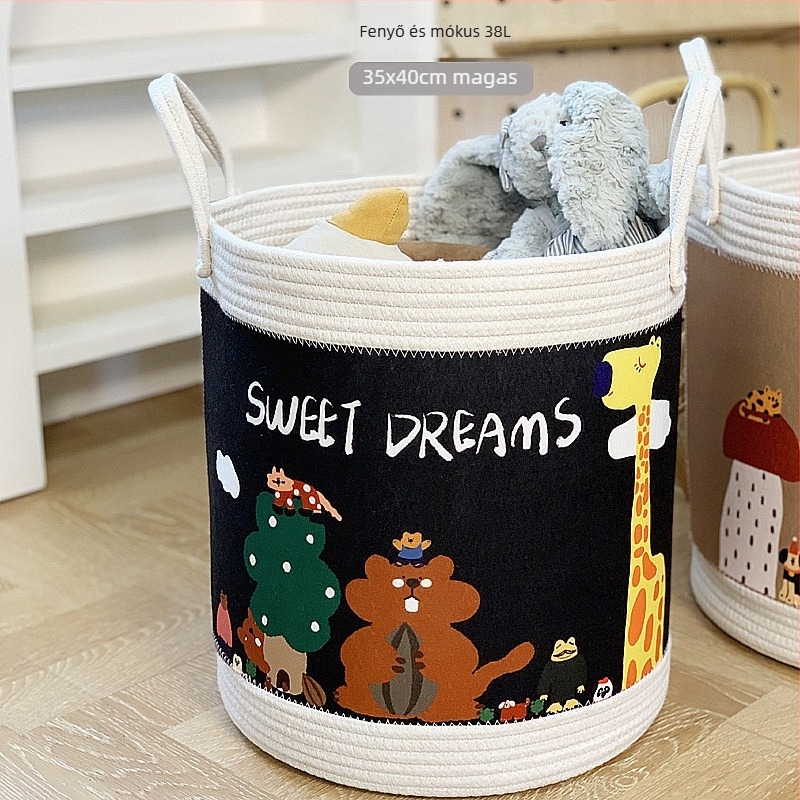 Textil tárolóláda gyerekeknek asztali tároláshoz, rajzfilmszerű stílus, 1 kg, Nayi Liangpin