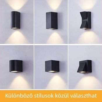 Fali lámpa üvegbúrával, COB LED fényforrás, 220V, Új kínai stílus, modell LXG-016, bel- és kültéri világításra