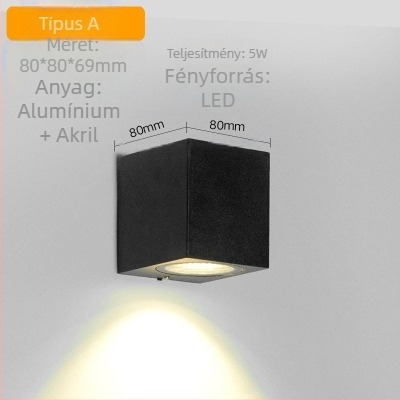 Fali lámpa üvegbúrával, COB LED fényforrás, 220V, Új kínai stílus, modell LXG-016, bel- és kültéri világításra