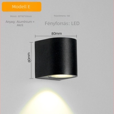 Fali lámpa üvegbúrával, COB LED fényforrás, 220V, Új kínai stílus, modell LXG-016, bel- és kültéri világításra