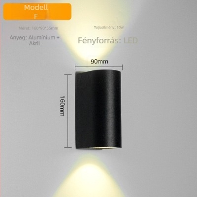 Fali lámpa üvegbúrával, COB LED fényforrás, 220V, Új kínai stílus, modell LXG-016, bel- és kültéri világításra