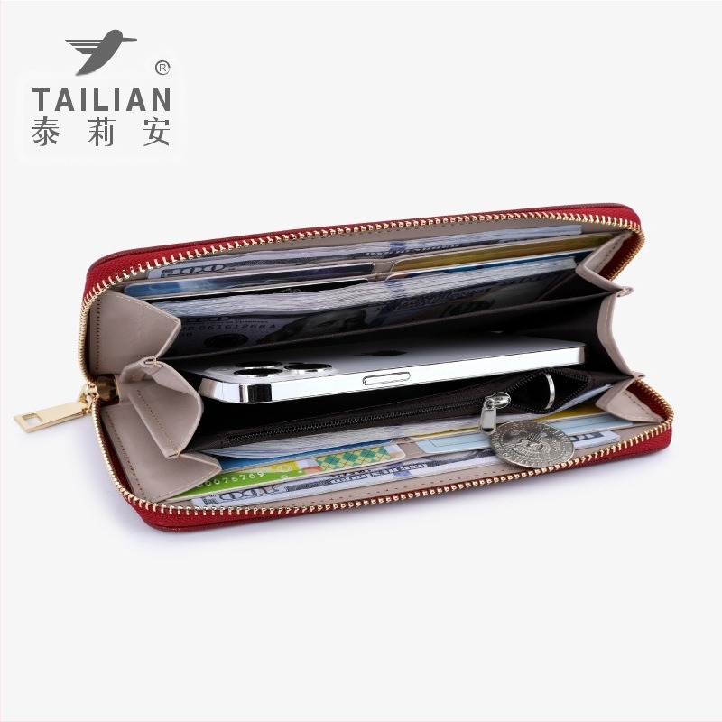 Tillian T9612-042 PU bőr női pénztárca-clutch, 1 hajtás, egyszínű minta