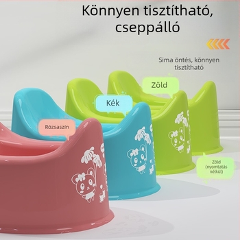 Praktikus babavécé autóba integrált tréninggel – műanyagból, márka Ruilin, Taizhou eredet, csomagolás 50 egyedi tasak egy nagy dobozban