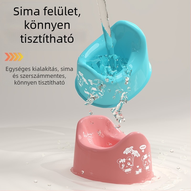 Praktikus babavécé autóba integrált tréninggel – műanyagból, márka Ruilin, Taizhou eredet, csomagolás 50 egyedi tasak egy nagy dobozban