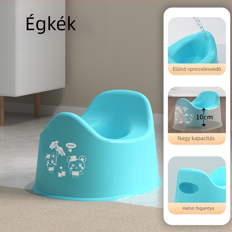 Praktikus babavécé autóba integrált tréninggel – műanyagból, márka Ruilin, Taizhou eredet, csomagolás 50 egyedi tasak egy nagy dobozban