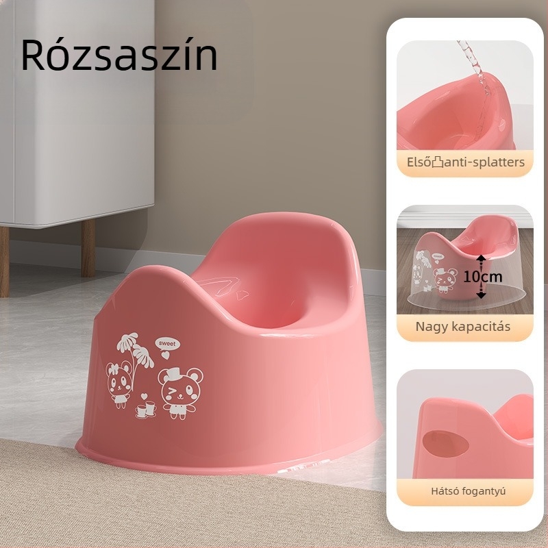 Praktikus babavécé autóba integrált tréninggel – műanyagból, márka Ruilin, Taizhou eredet, csomagolás 50 egyedi tasak egy nagy dobozban