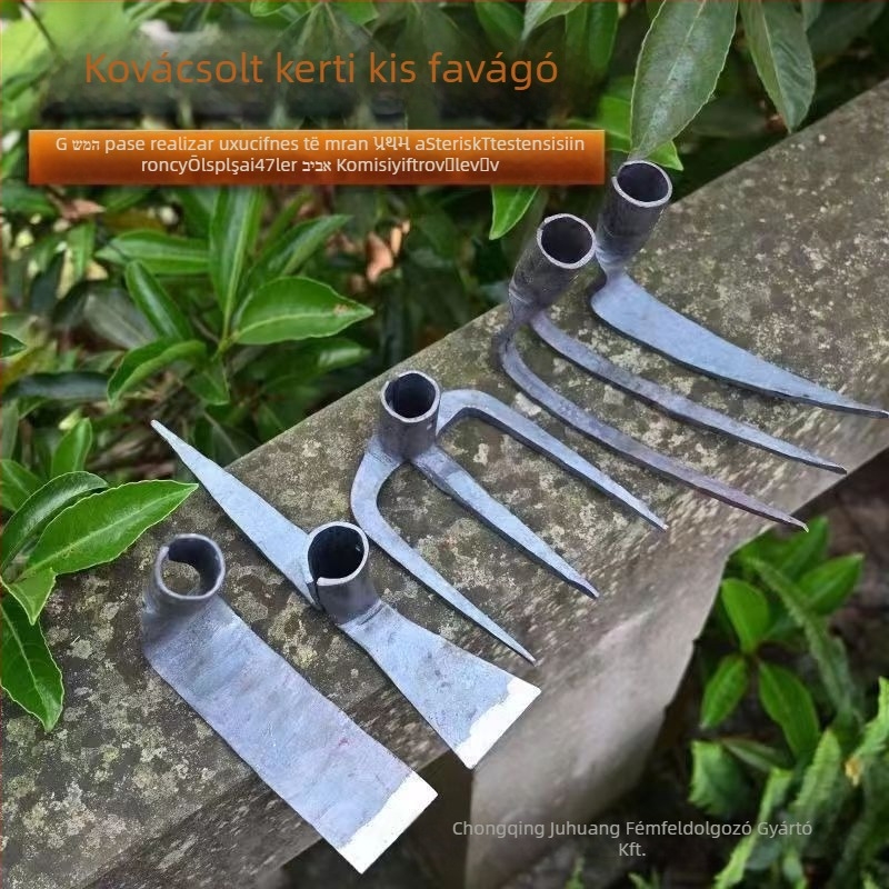 Kertkapáló kapa fa nyéllel és öntöttvas fejjel, Modell 773.2, tájépítéshez és zöldségültetéshez