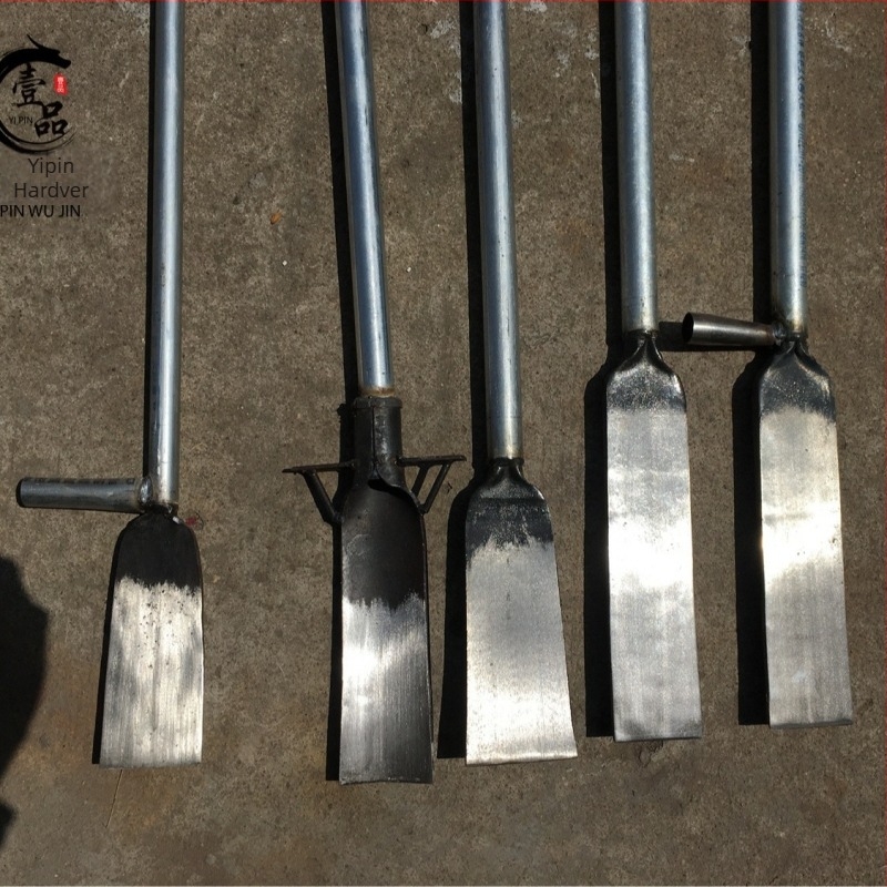 Kovácsolt rugós acélból készült fakopó ásó – gödör ásása, átültetés, palánta-emelés és gyökérásás