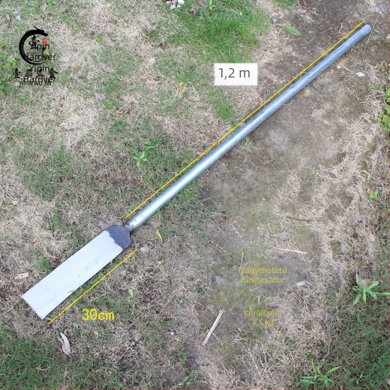 Kovácsolt rugós acélból készült fakopó ásó – gödör ásása, átültetés, palánta-emelés és gyökérásás