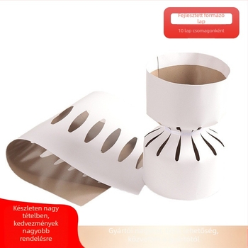 Virágcsomagoló anyag kör alakú csokrokhoz — karton belső bevonat, bemélyedéses folyamat, Upgraded Shaping Film modell, OPP csomagolás, tolerancia ±5%