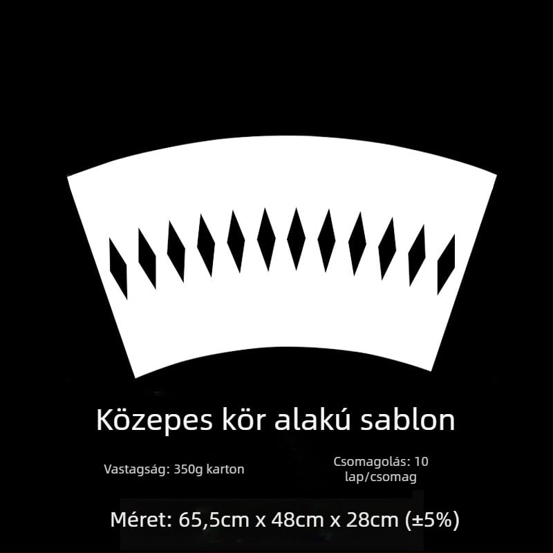 Virágcsomagoló anyag kör alakú csokrokhoz — karton belső bevonat, bemélyedéses folyamat, Upgraded Shaping Film modell, OPP csomagolás, tolerancia ±5%