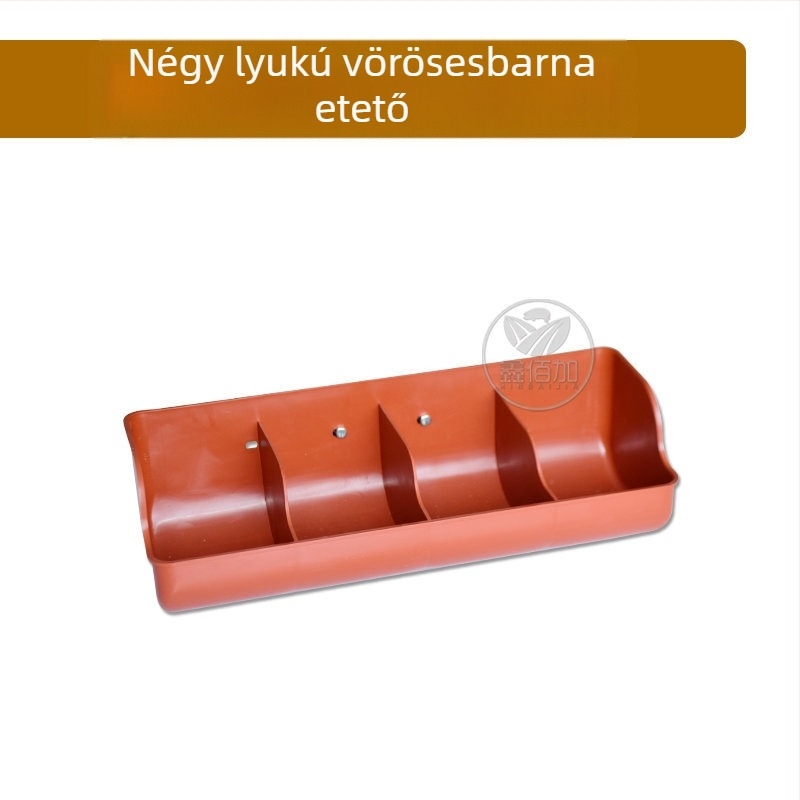 Műanyag malac etetőedény vastagított kivitelben, többnyílásos kialakítású