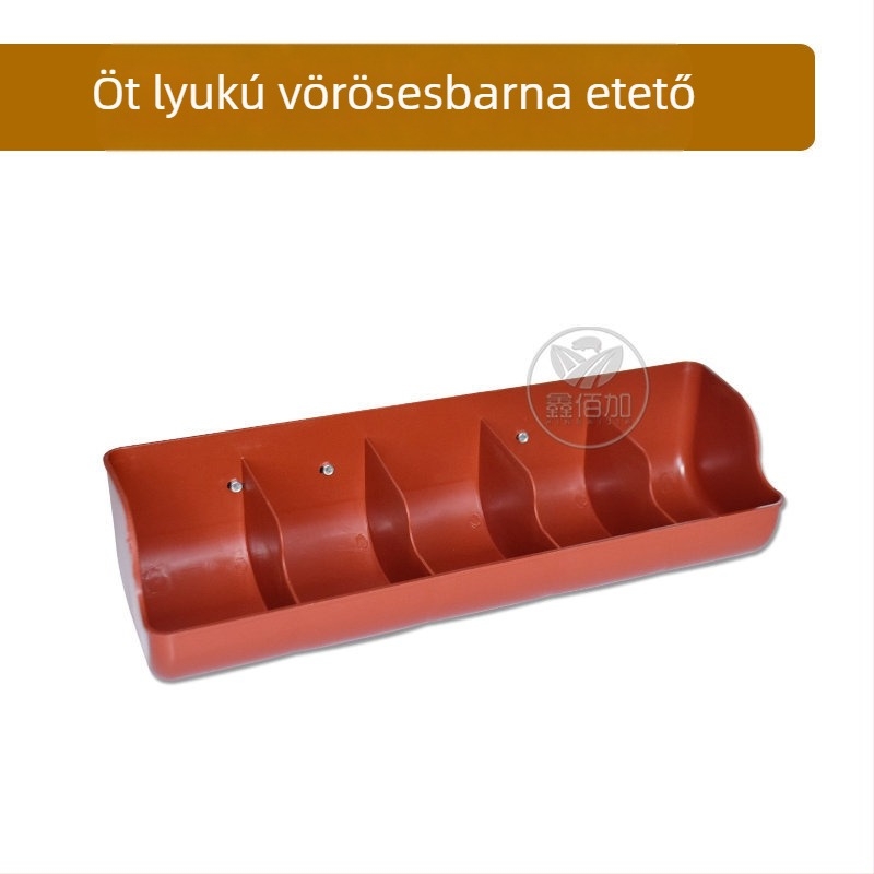 Műanyag malac etetőedény vastagított kivitelben, többnyílásos kialakítású