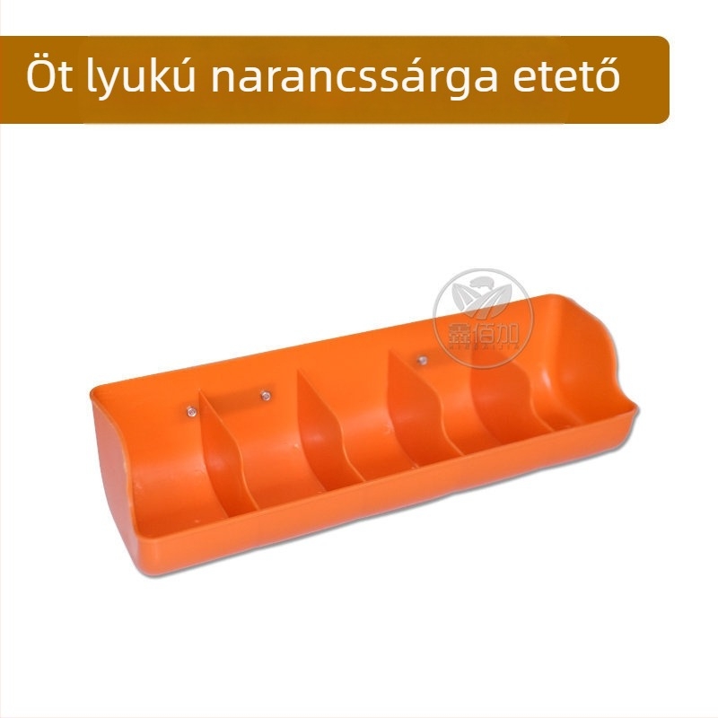 Műanyag malac etetőedény vastagított kivitelben, többnyílásos kialakítású