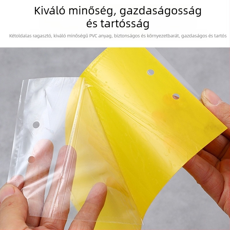 Ragasztó rovardeszka gyümölcs-légy és szúnyogok ellen – kétoldalas, nem mérgező, 5 éves eltarthatóság, 1000 lap