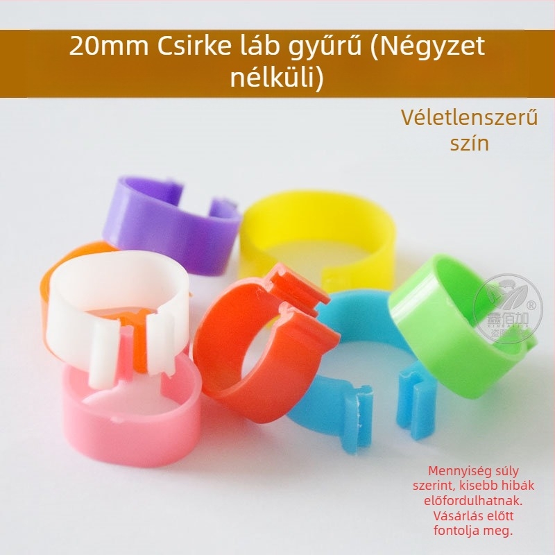Nyitható csattal ellátott baromfi jelölő gyűrű – csirkék, kacsák és libák számára – Xin Baijia