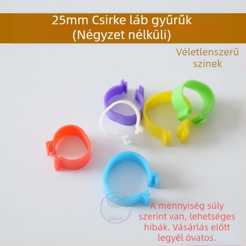 Nyitható csattal ellátott baromfi jelölő gyűrű – csirkék, kacsák és libák számára – Xin Baijia