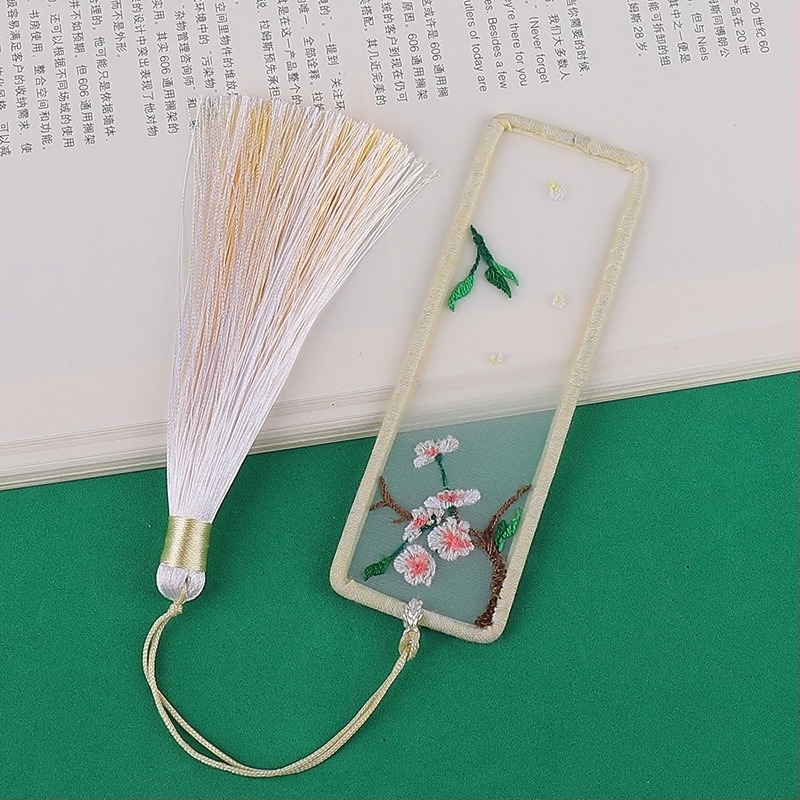 Meian Su hímző DIY készlet kezdőknek – virágok/fű/levelek mintázat, anyag hímzés, új kínai stílus