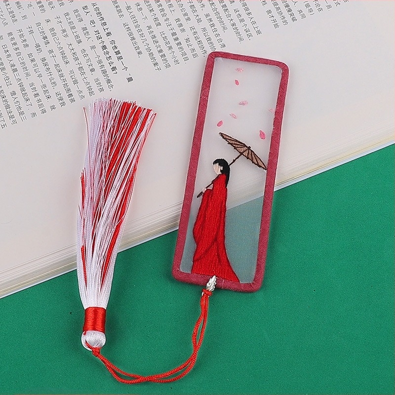 Meian Su hímző DIY készlet kezdőknek – virágok/fű/levelek mintázat, anyag hímzés, új kínai stílus